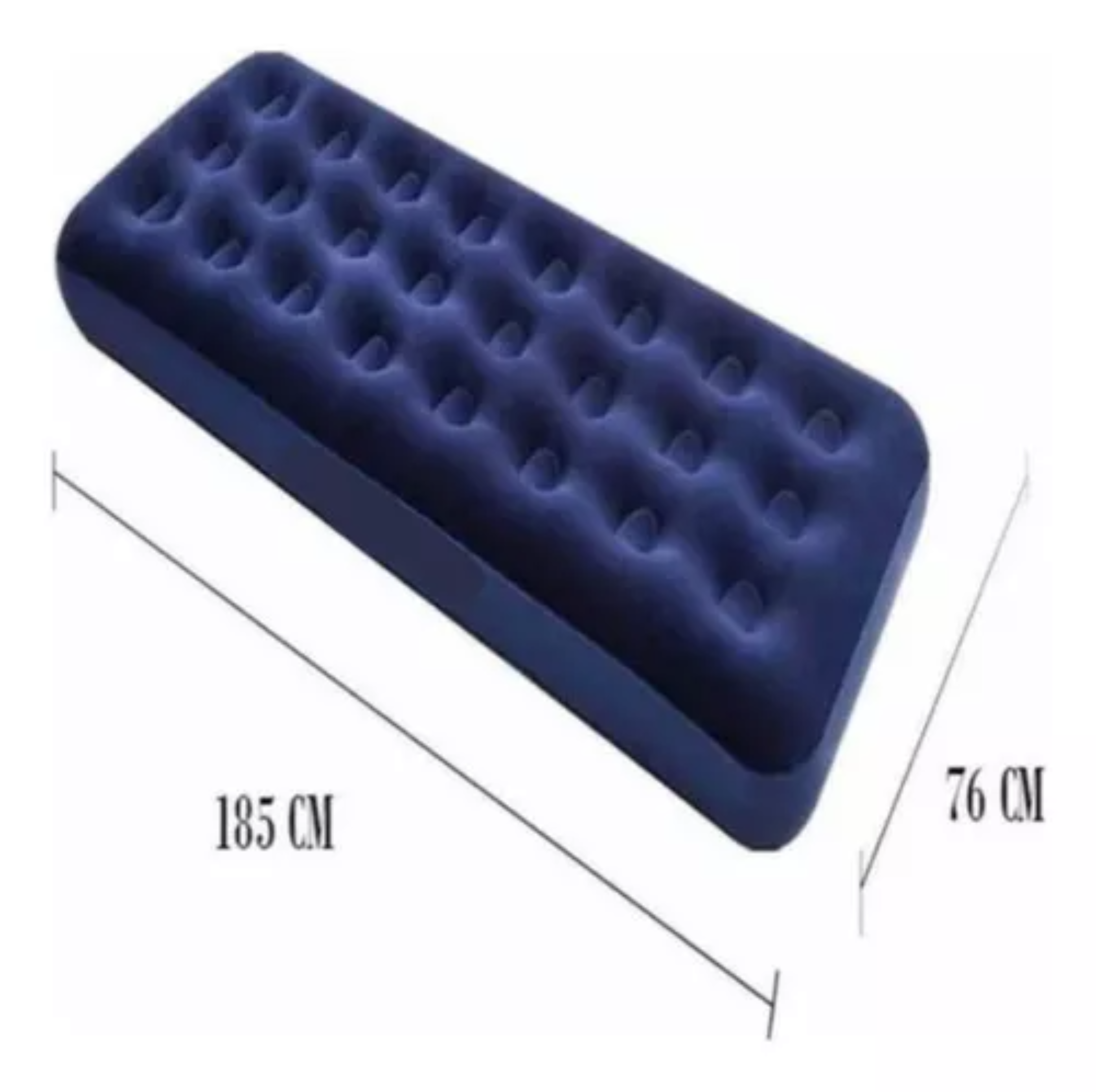 Colchón inflable Bestway 67000 color azul hasta 150kg de 76cm x 185cm x 22cm.