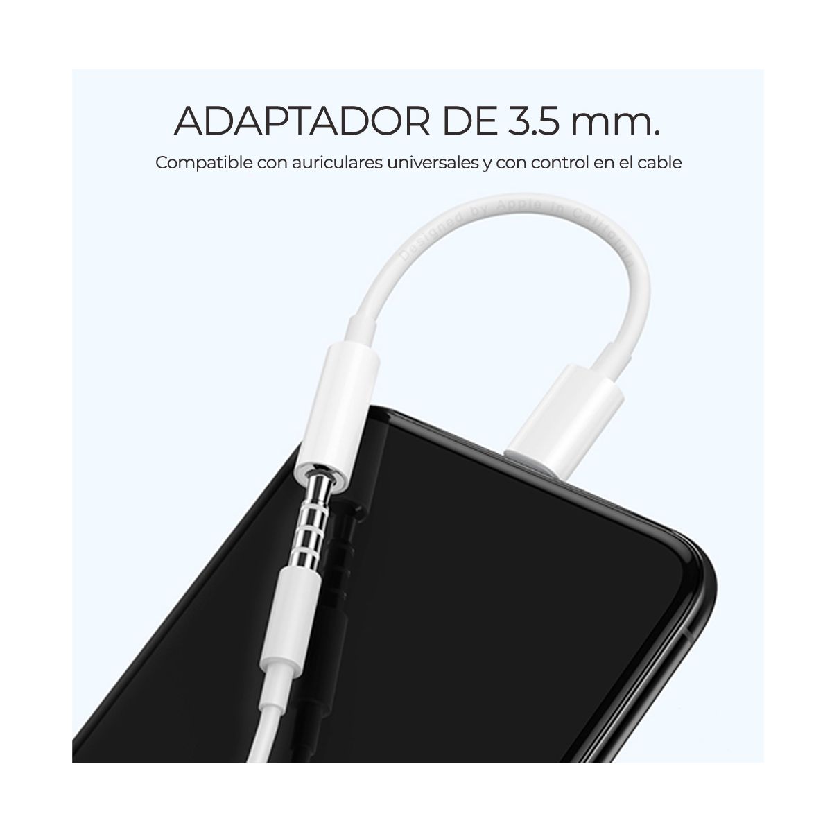 Adaptador USB Tipo C a Salida Auxiliar 3.5mm Para Celular .