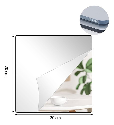 "Espejos Pared Adhesivo Acrílico Decorativos Instillable 16pc "