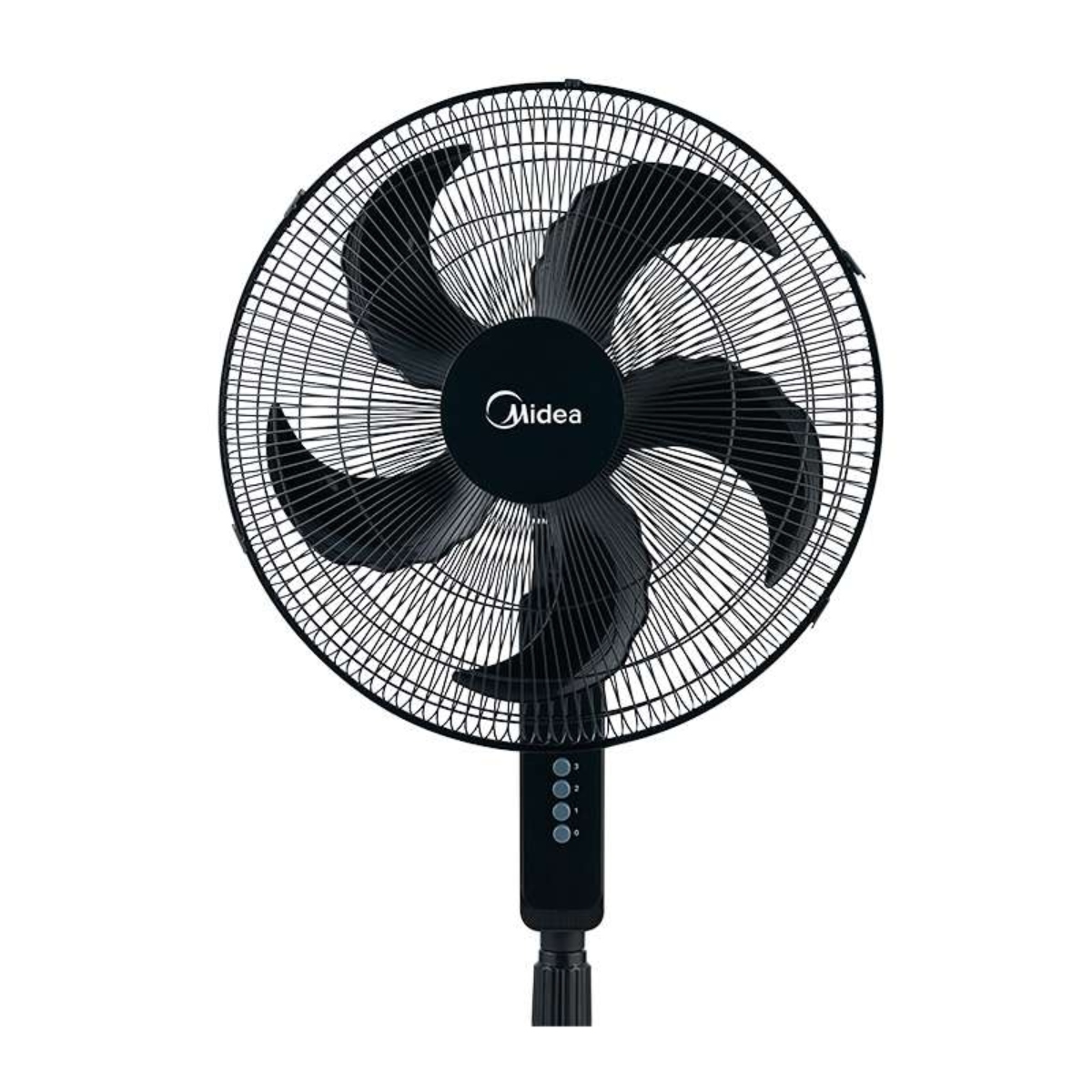 Ventilador de Pedestal Midea MSF18B 18" Aspas de Plástico Negro ALBY7.