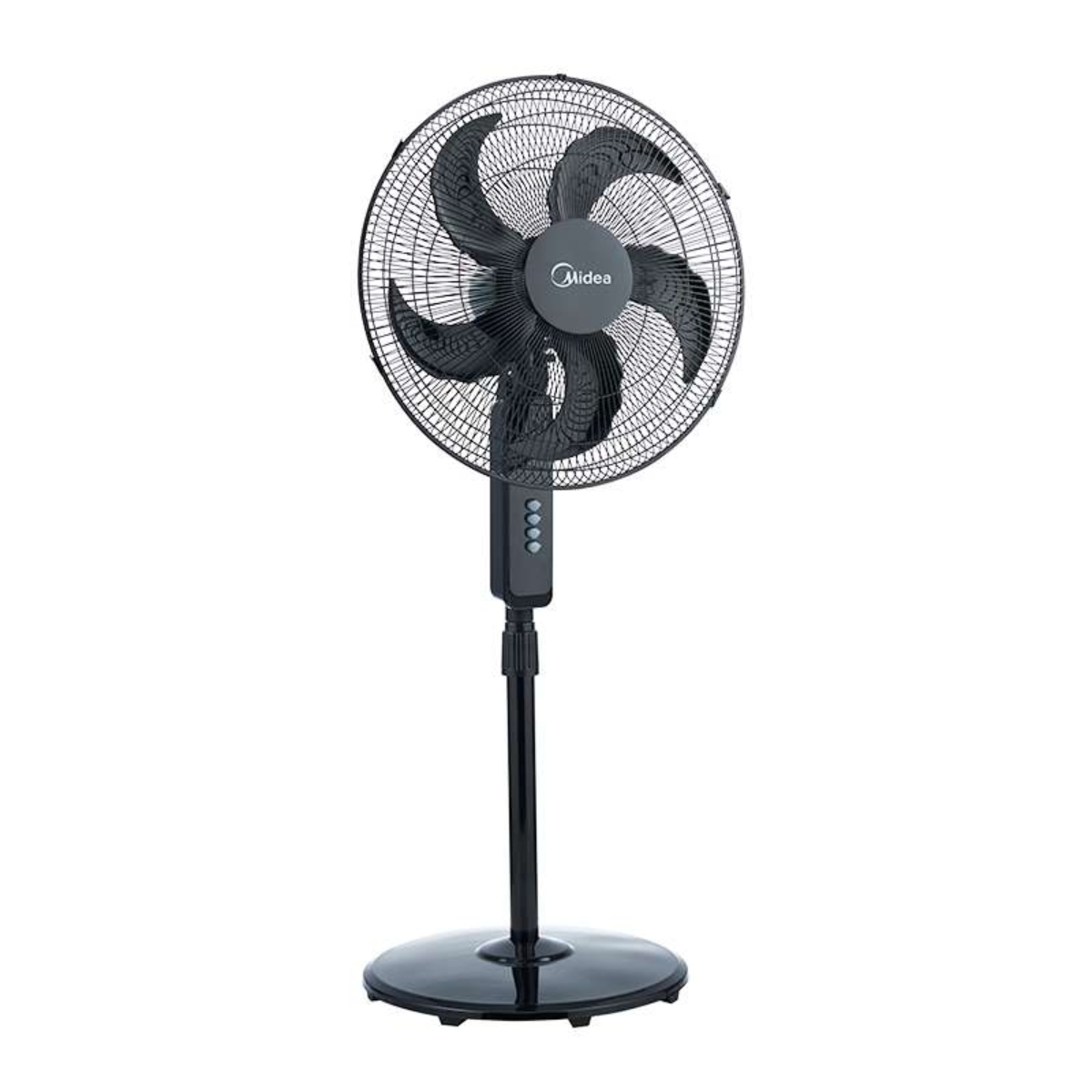 Ventilador de Pedestal Midea MSF18B 18" Aspas de Plástico Negro ALBY7.