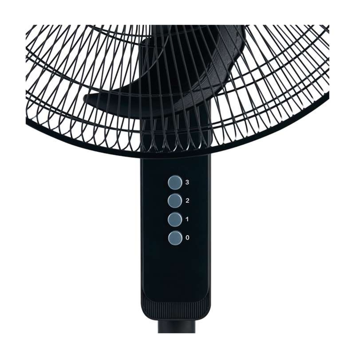 Ventilador de Pedestal Midea MSF18B 18" Aspas de Plástico Negro ALBY7.
