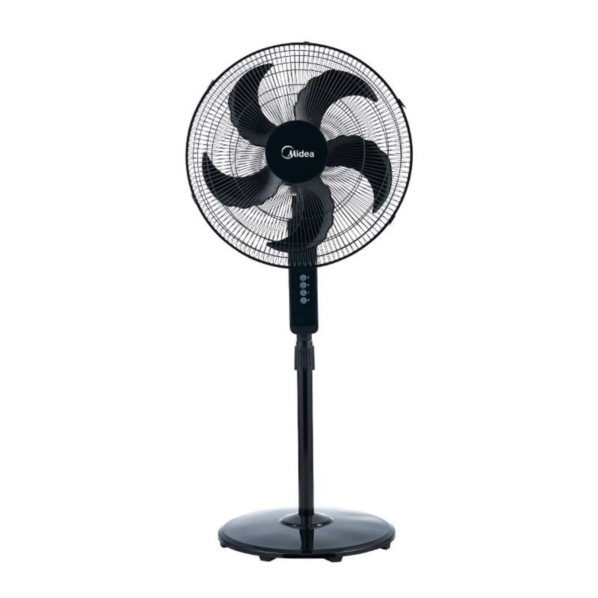 Ventilador de Pedestal Midea MSF18B 18" Aspas de Plástico Negro ALBY7.