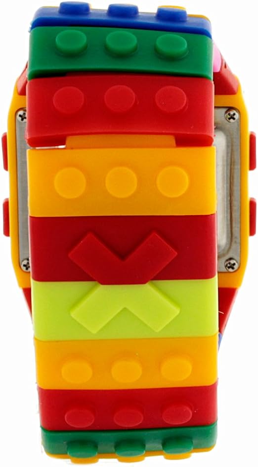 A BLACK MAMUT ALELÍ - Reloj de Pulsera para Niño y Niña, Reloj Bloque Digital con Cronómetro, Alarma, Luz y Calendario - Estilo Infantil, Moderno y Divertido - Regalo para Cumpleaños, Día del niño.