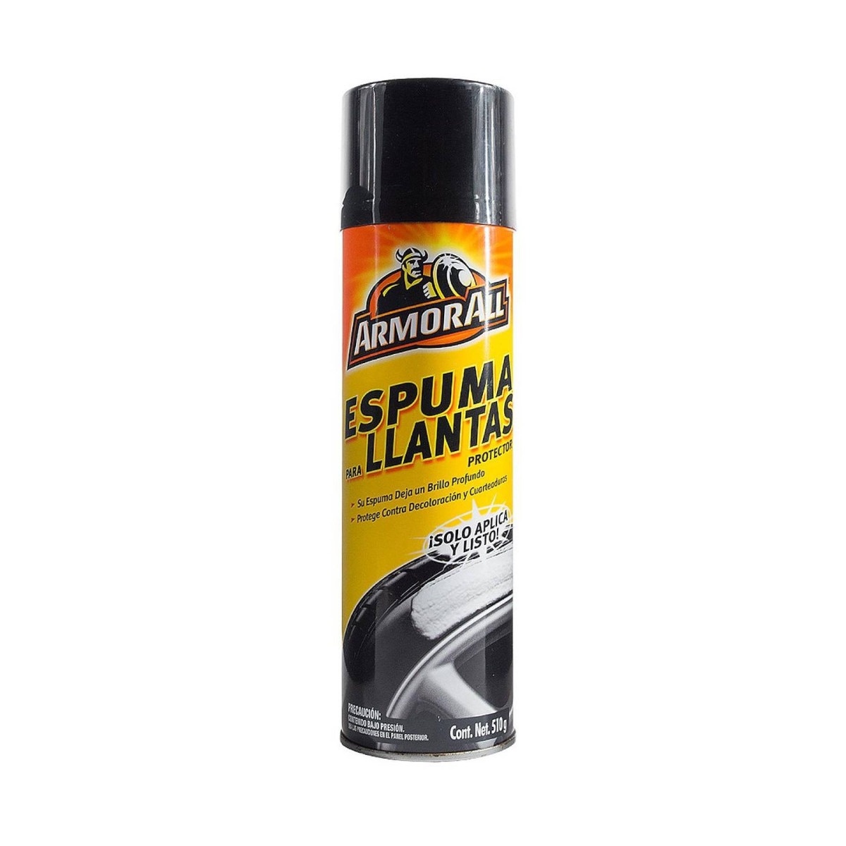 Kit 2pz Espuma llantas Armor All limpieza brillo con cepillo.