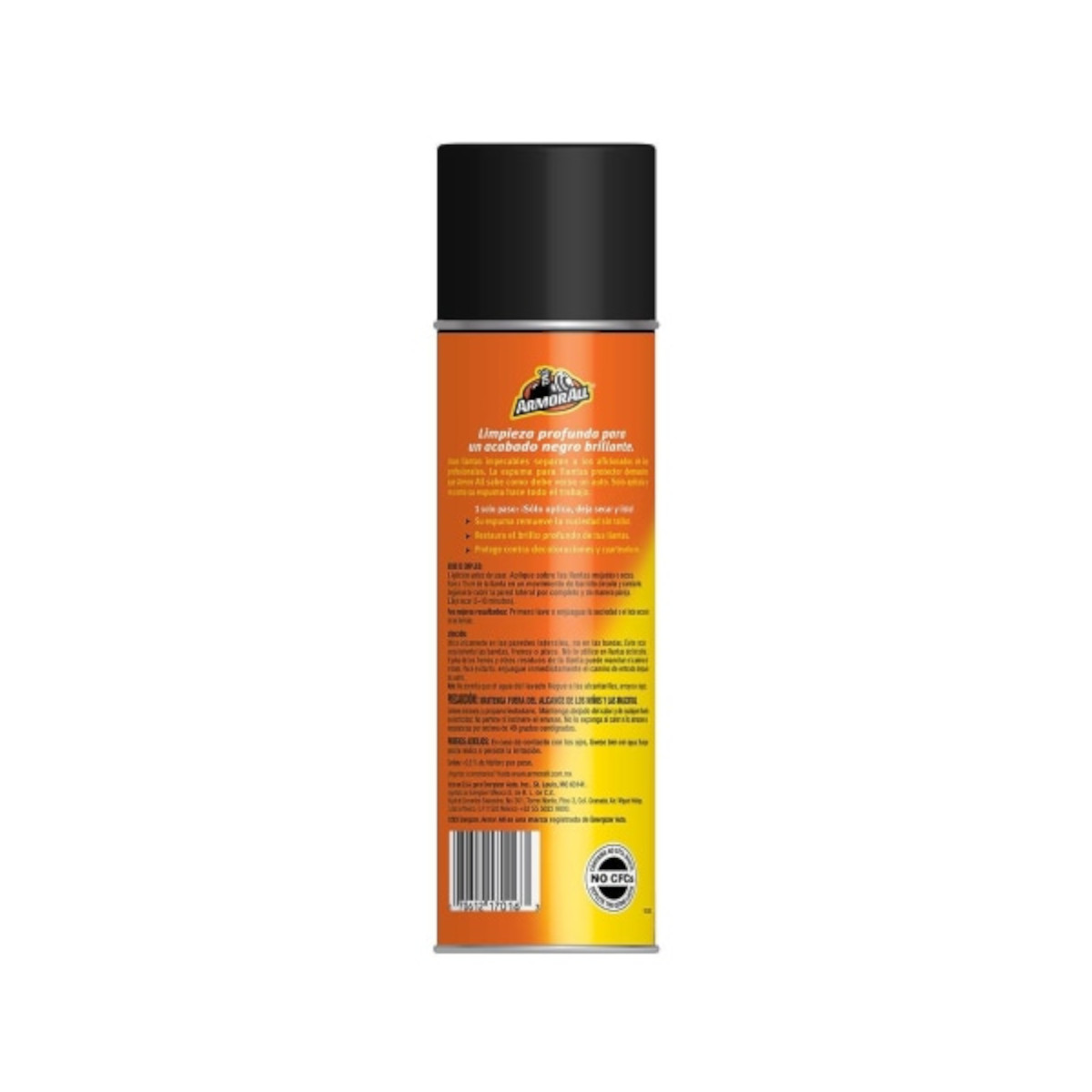 Kit 2pz Espuma llantas Armor All limpieza brillo con cepillo.
