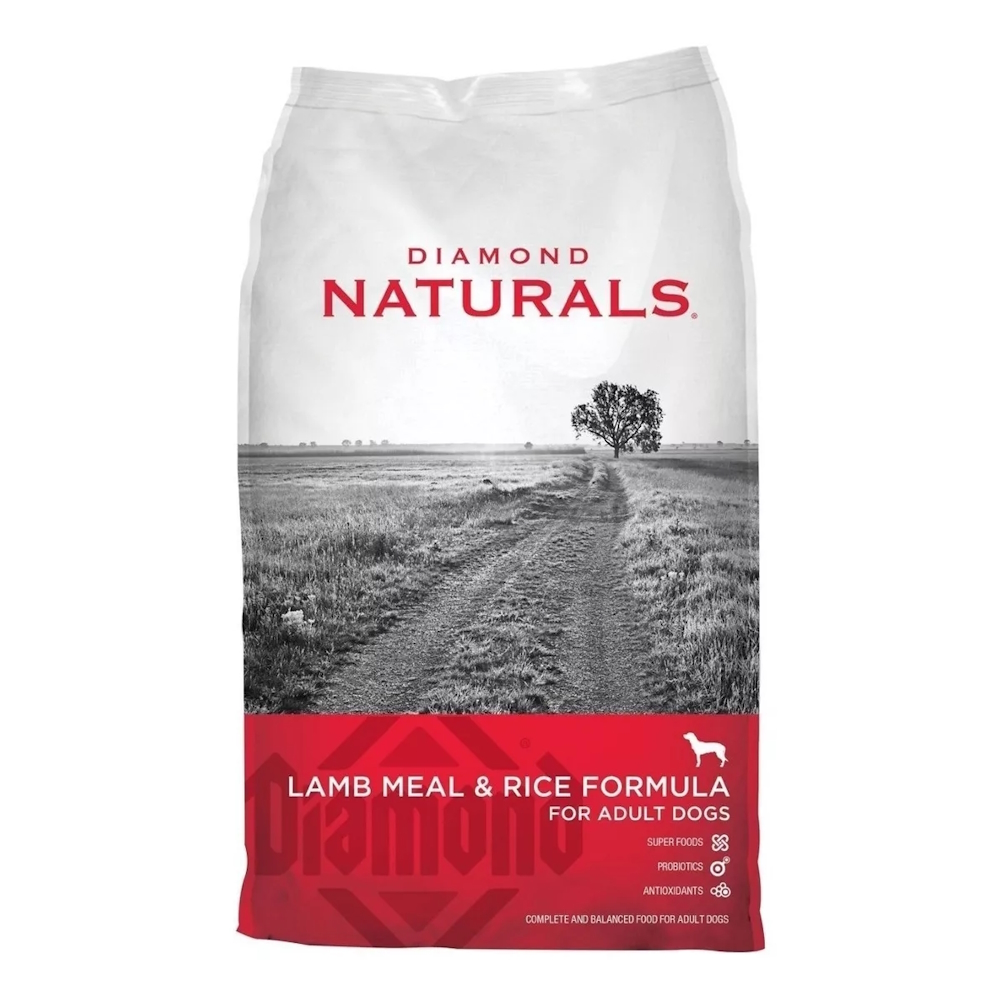 Alimento Diamond Naturals Adult Dog para perro adulto todos los tamaños sabor cordero y arroz en bolsa de 9kg.