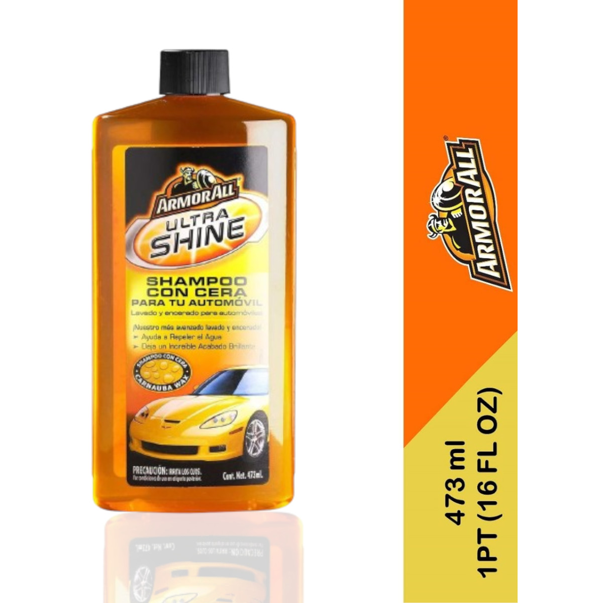 Shampoo Carro Armor All con Cera 473ml Moto Camión.
