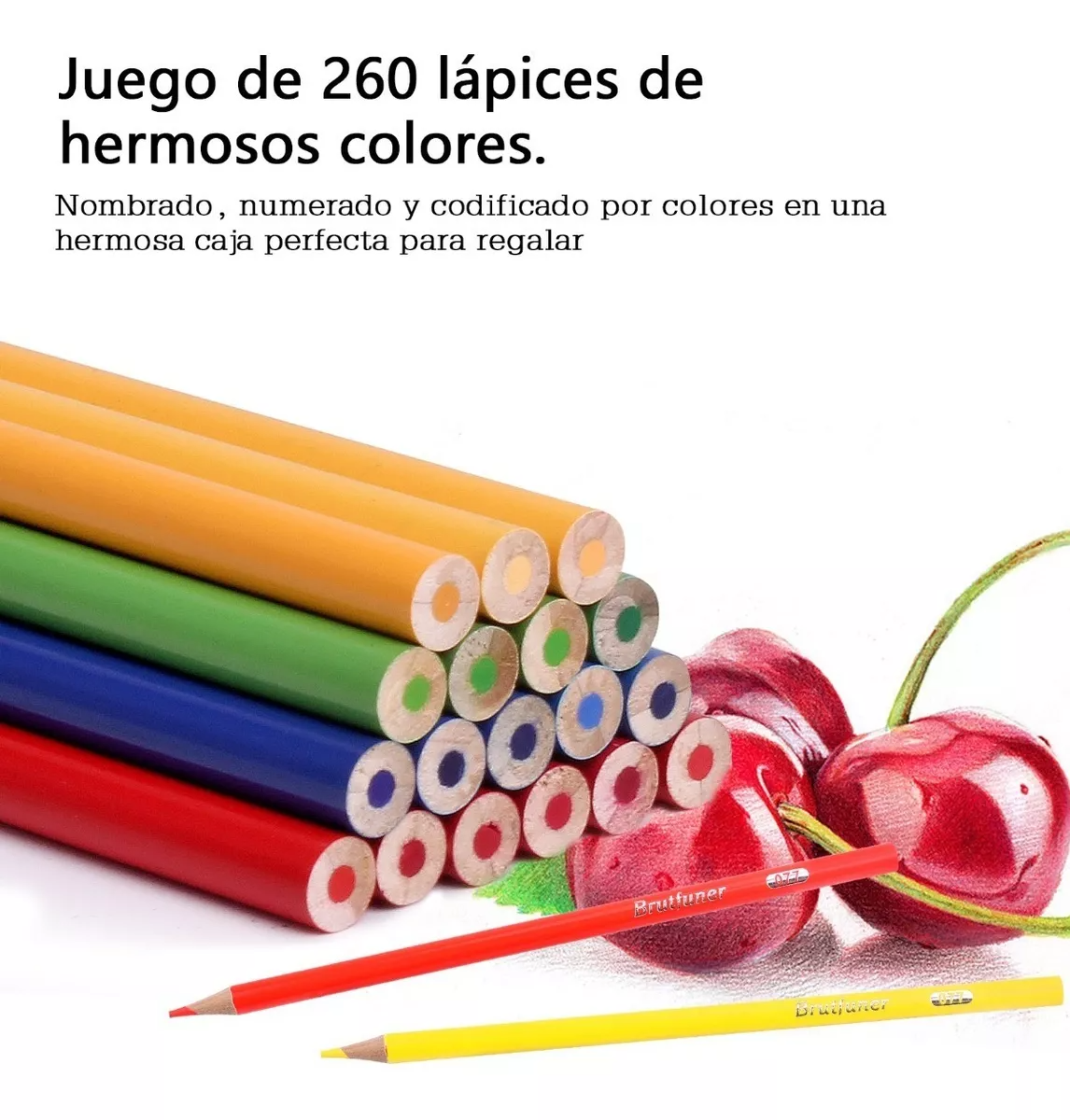 Lápices De Colores Brutfuner Juego De 260pcs.
