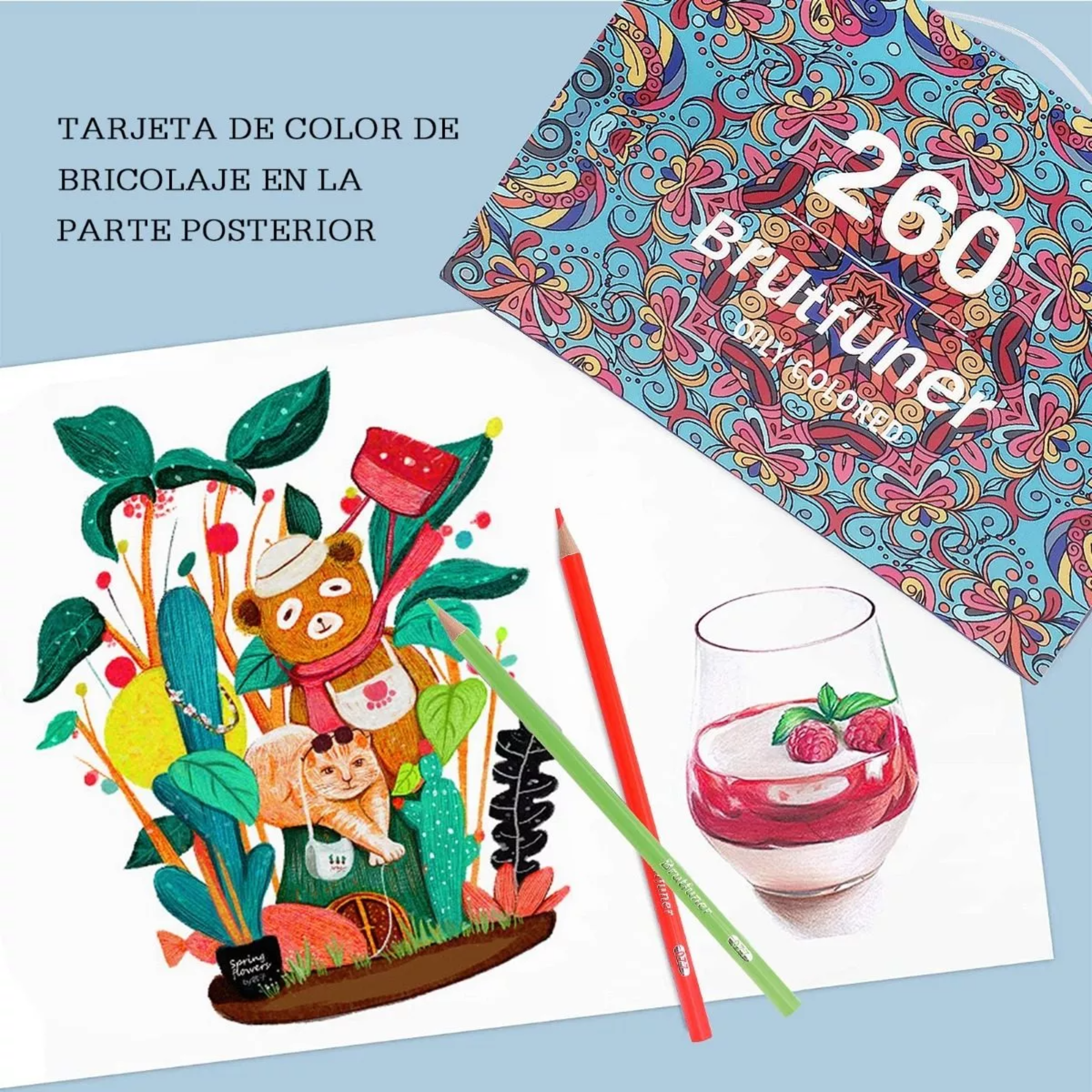 Lápices De Colores Brutfuner Juego De 260pcs.