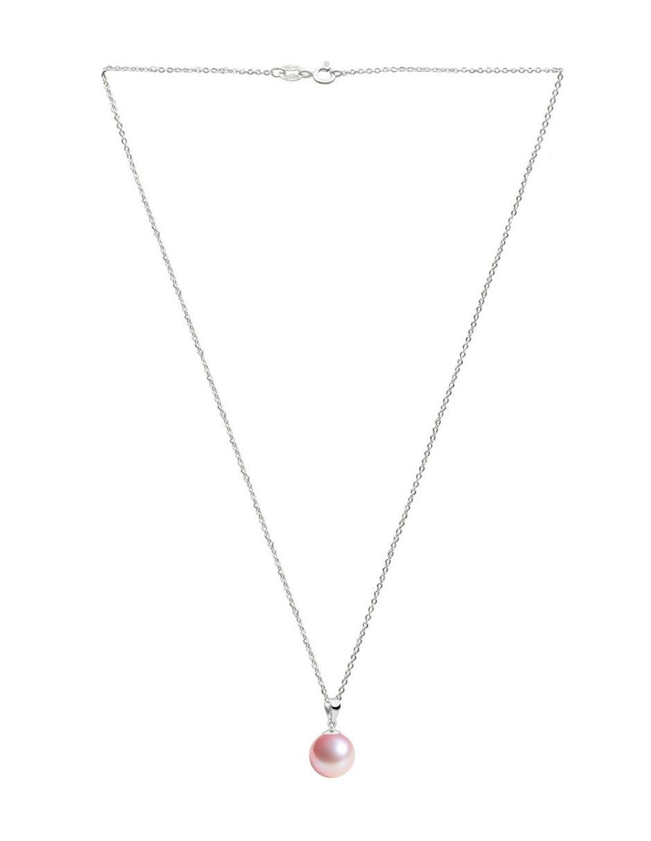 Collar, aretes y pulsera color Rosa Claro Zvezda de plata .925 corte Perlas de cristal.