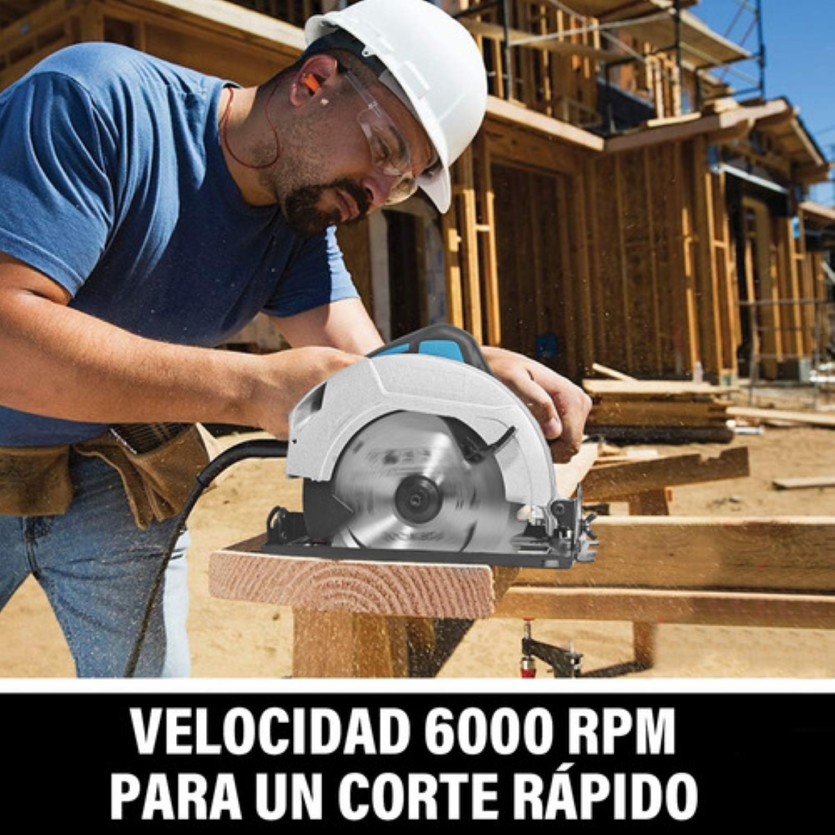 Sierra Circular Eléctrica Sierras Para Madera 7-1/4'' 110v