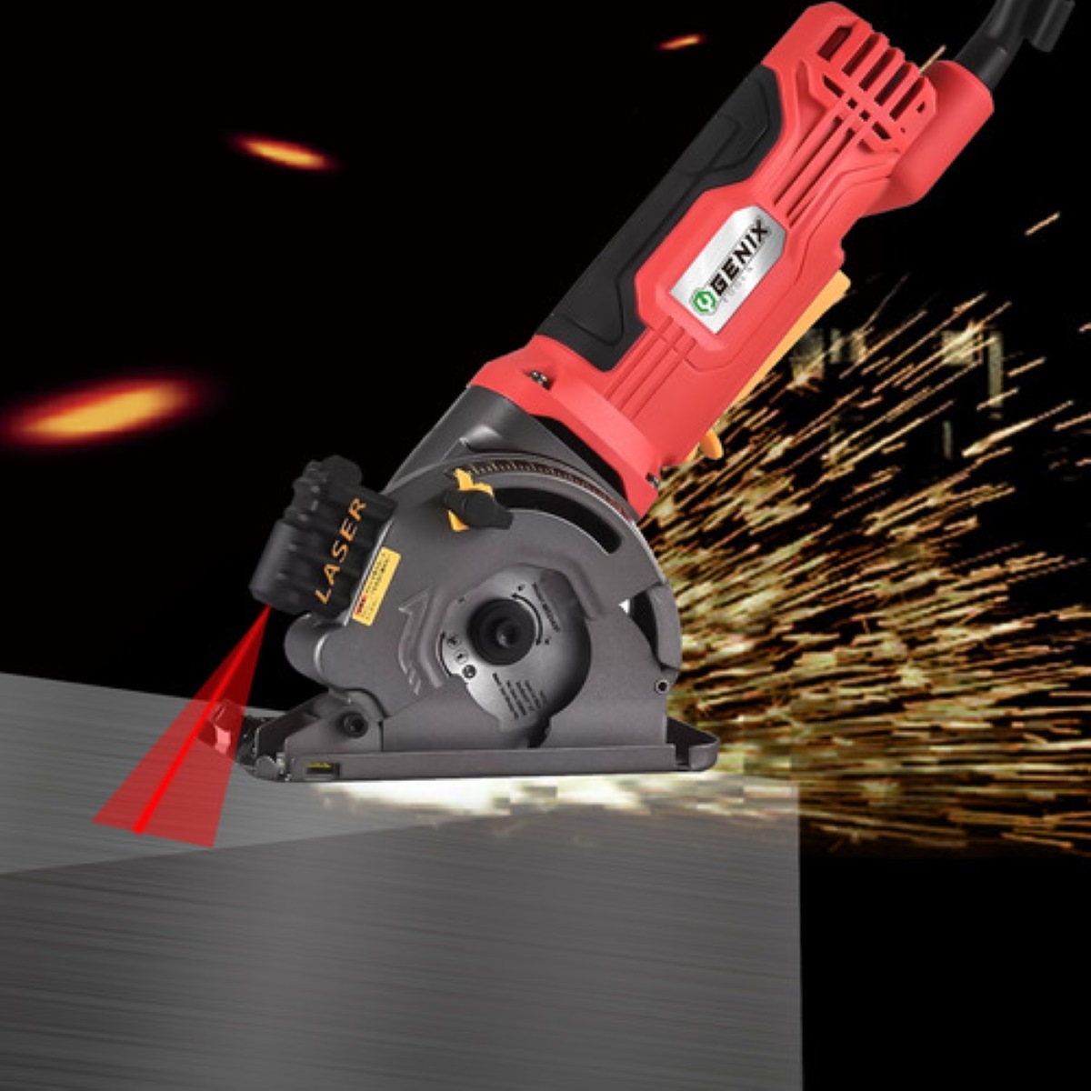 Mini Sierra Circular Compacta 480w Con Corte Por Láser