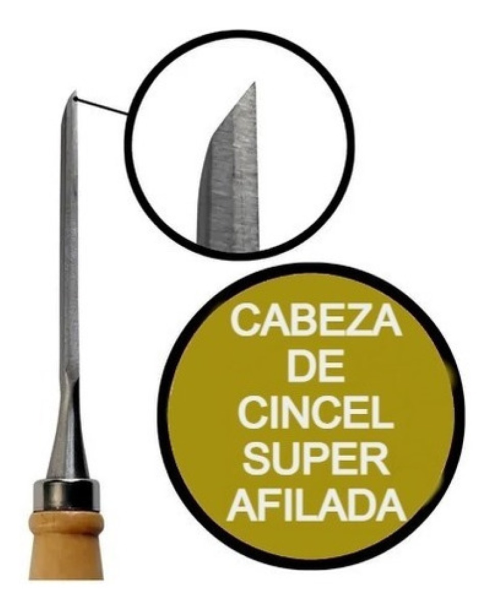 Juego Cincel  Madera Gubia Carpintero Tallado 12 pzs