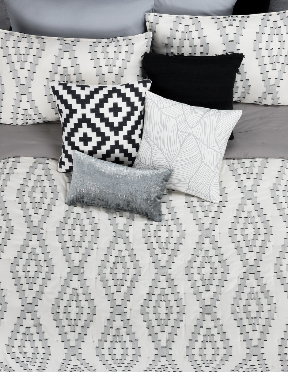 Edredón Ligero King Size Luxus más 2 Fundas Alcazar ESQUIMAL.