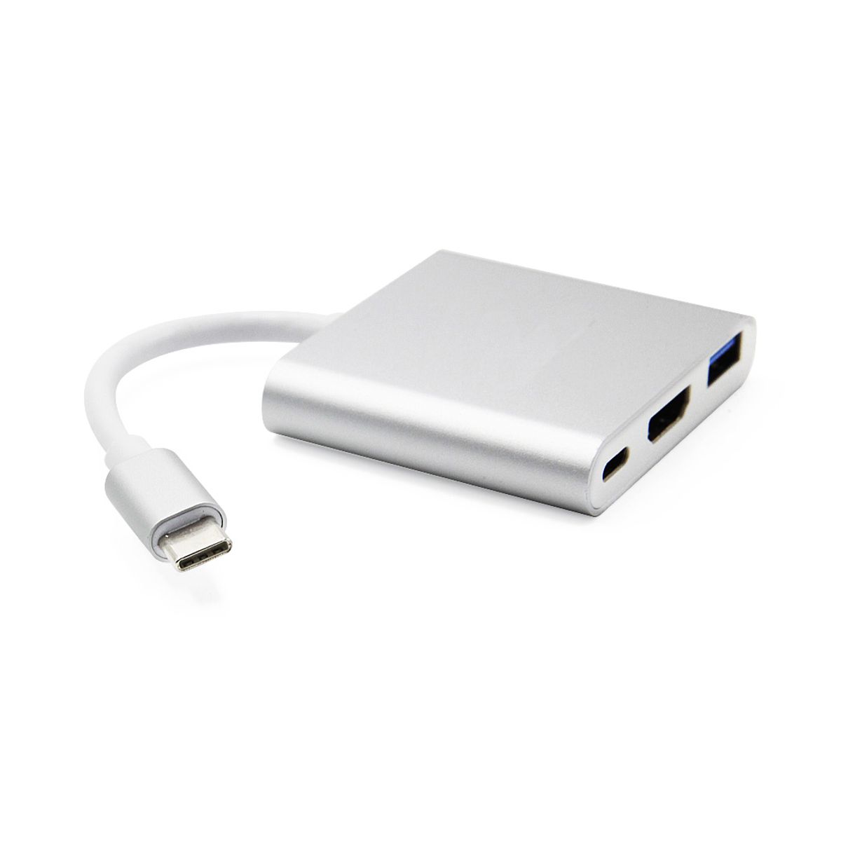 Adaptador Hub USB Tipo C 3 en 1 HDMI 4k USB 3.1 Tipo C Comatible con Macbook.