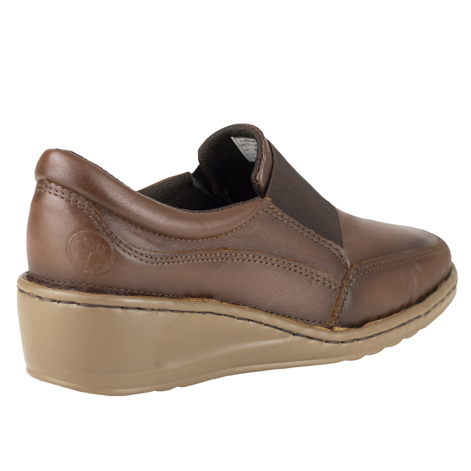 Zapato De Tacon Mujer Semi Vestir Piel Lobo Solo 4841 Caoba.