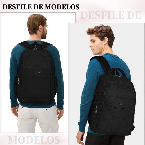 Mochila De Viaje Para Laptop De 15.6 Pulgadas, Grande De Negra