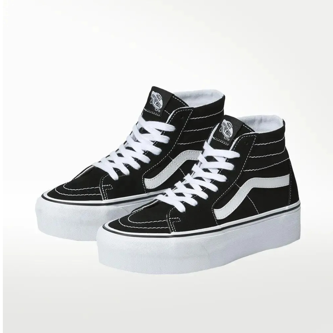 Gray hi top vans best sale