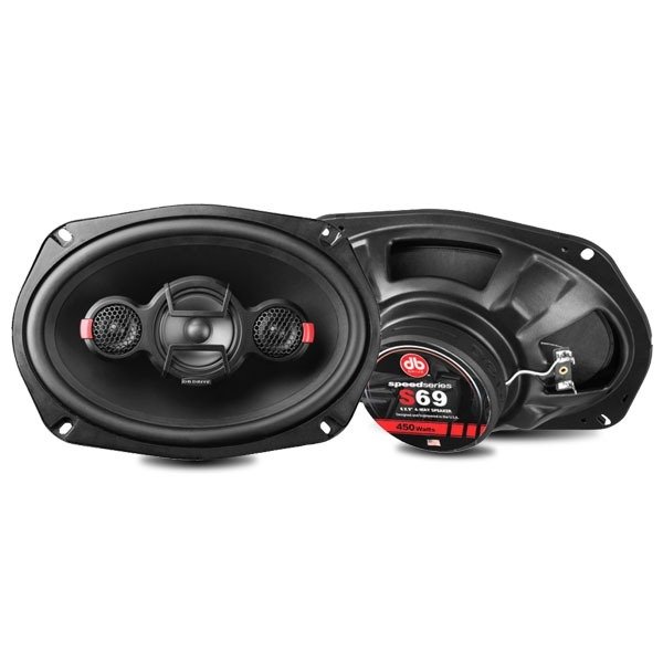 Bocinas Coaxiales DB Drive S69 125 Watts  RMS 6x9 Pulgadas 4 Vías.
