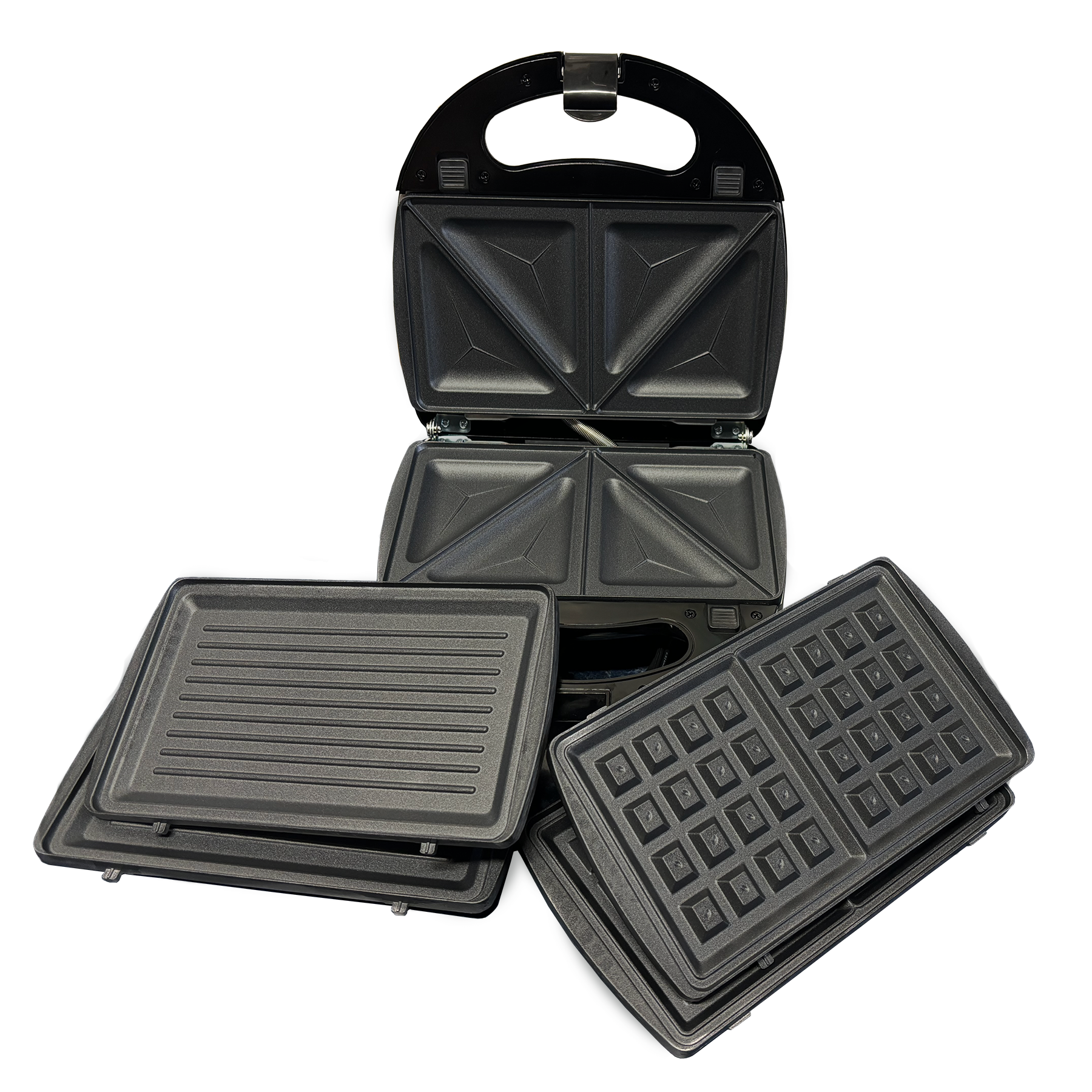 Sandwichera 3 En 1 con Placas Intercambiables Decakila Kuec048m.