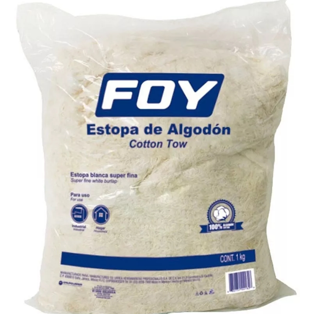 Estopa De Algodón 1 Kg Foy.