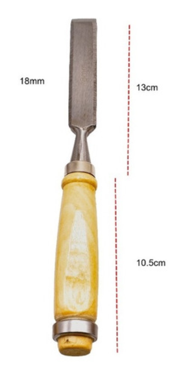 Juego Cincel Formon Gubia Carpintero Tallado Madera 4 pzs