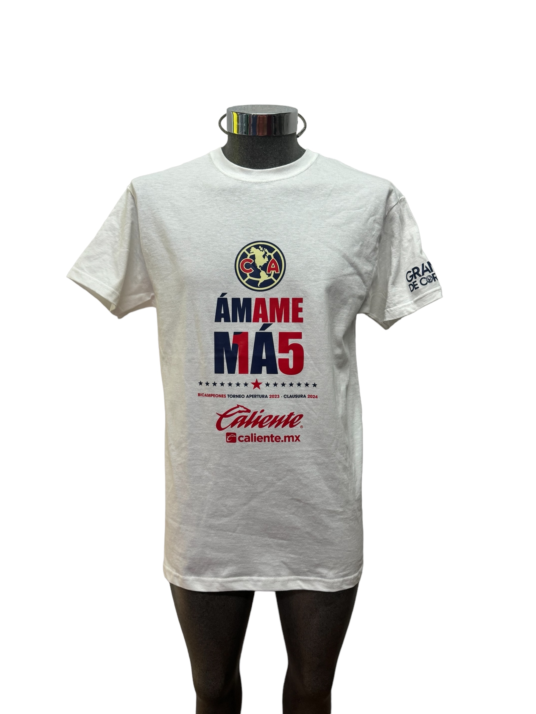 Playera t-shirt campeones Oficial Aguilas América Bicampeonato 15 .