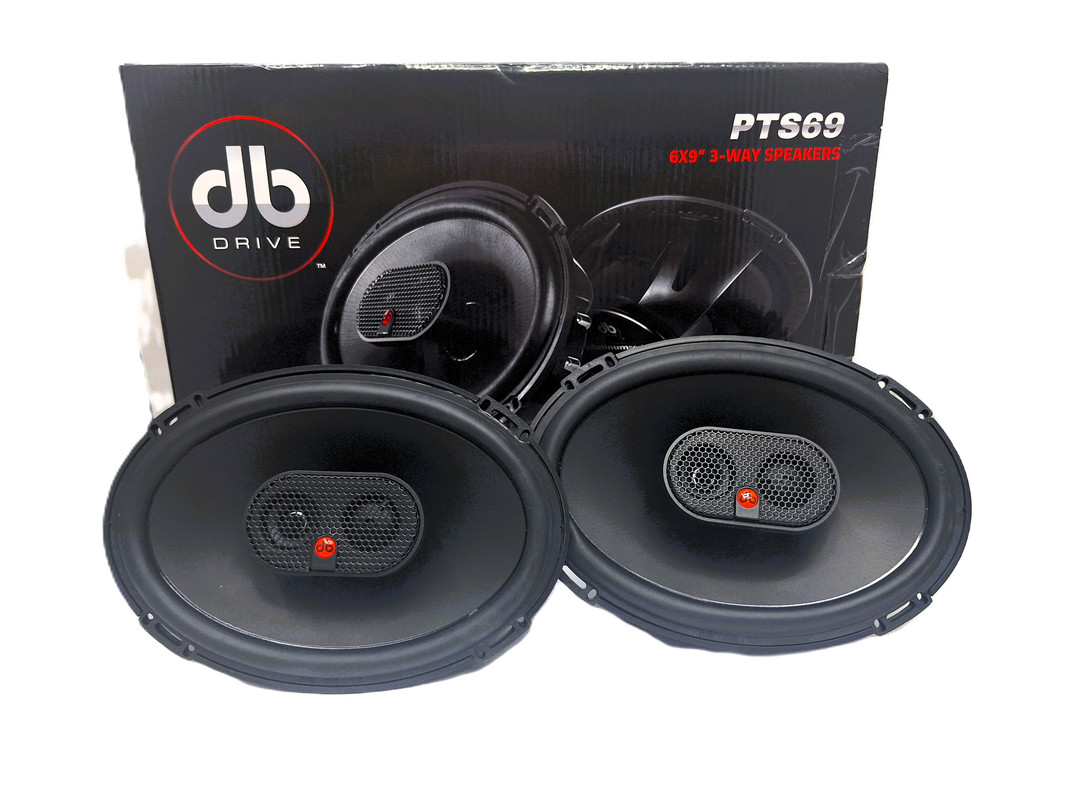 Bocinas Triaxiales DB Drive PTS69 125W RMS 6x9 Pulgadas 2 Ohms 3 Vías.