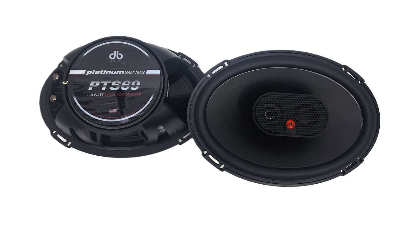 Bocinas Triaxiales DB Drive PTS69 125W RMS 6x9 Pulgadas 2 Ohms 3 Vías.