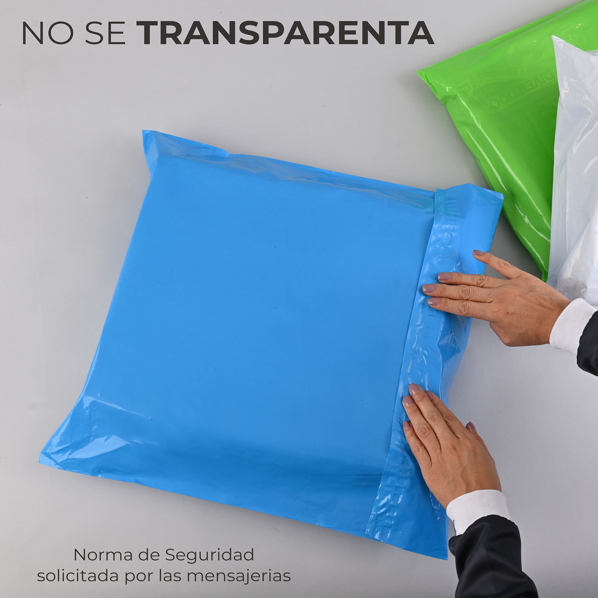 Paquete de 100 Piezas Bolsa Sobre Para Paquetería 48 X 60 Cm Tamaño EXTRA GRANDE Envíos E-Commerce, Mensajería, Adhesivo, Poly Plástico Resistente, Impermeable MOD:A021.