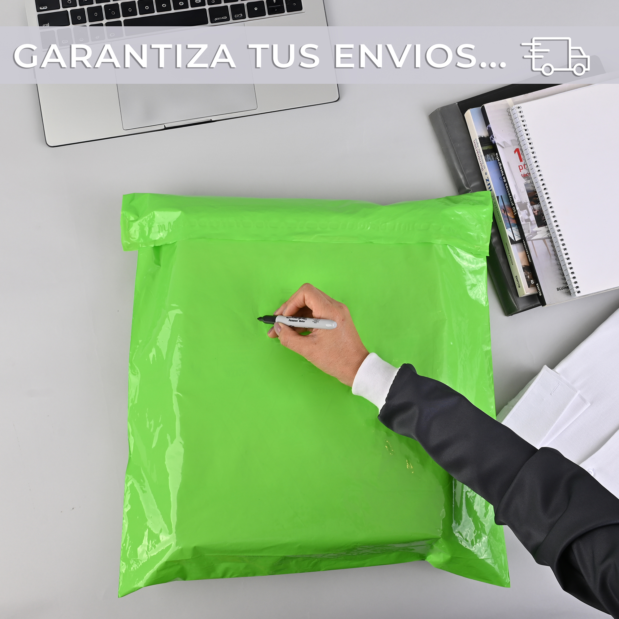 Paquete de 100 Piezas Bolsa Sobre Para Paquetería 48 X 60 Cm Tamaño EXTRA GRANDE Envíos E-Commerce, Mensajería, Adhesivo, Poly Plástico Resistente, Impermeable MOD:A021.