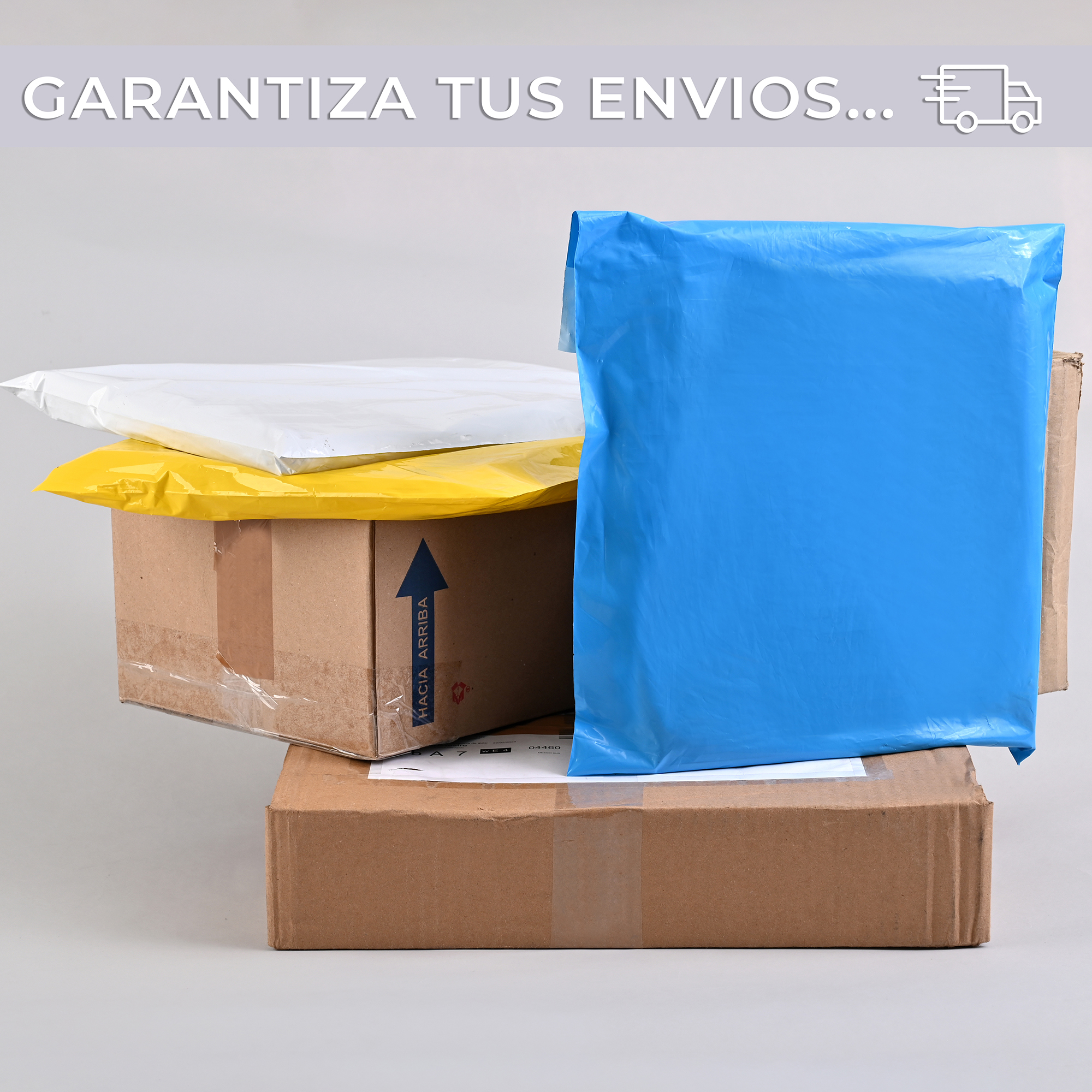 Paquete de 100 Piezas Bolsa Sobre Para Paquetería 30 X 40 Cm Tamaño MEDIANO Envíos E-Commerce, Mensajería, Adhesivo, Poly Plástico Resistente, Impermeable MOD:A023.