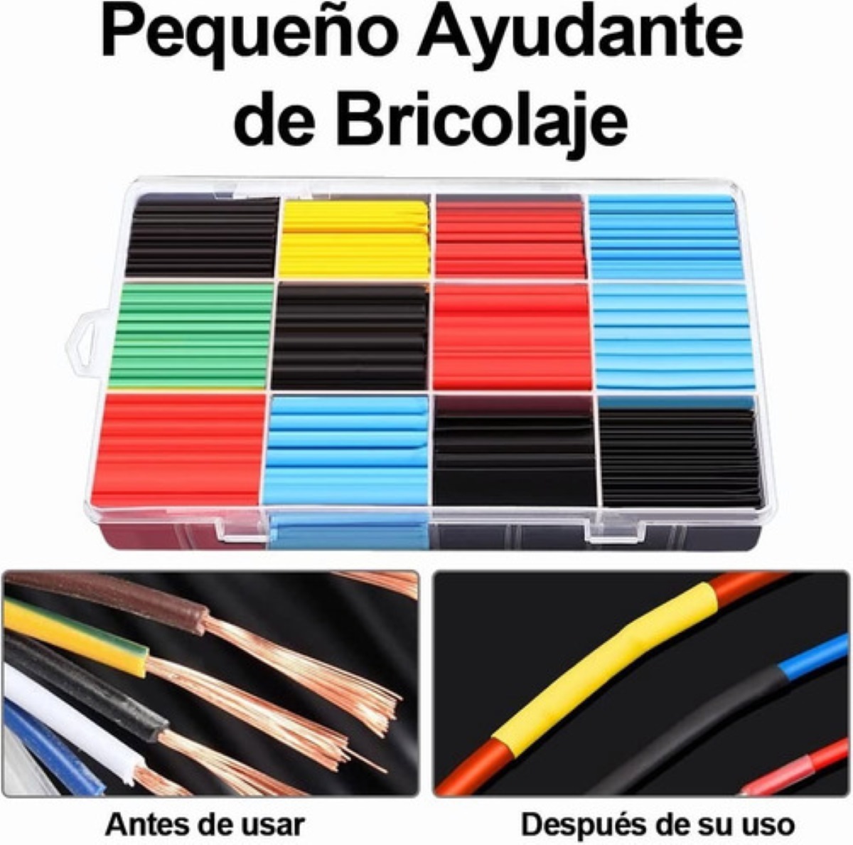 Termofit Tubos Termorretráctiles Empalme 12 Tamaños 750 Piezas