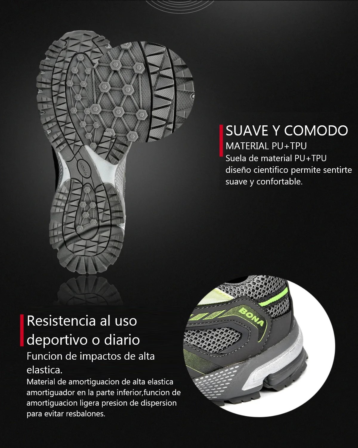 Tenis deportivos azul correr estilo clásico hombre zapatos deporte malla cordones correr caminar.