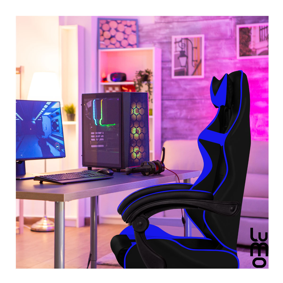 Silla Gamer Reclinable Ergonomica Reposapies Oficina.