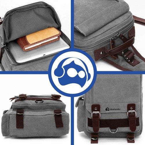 Mochila cruzada Bluelander Mochila Cruzada de Broches color gris 15L 