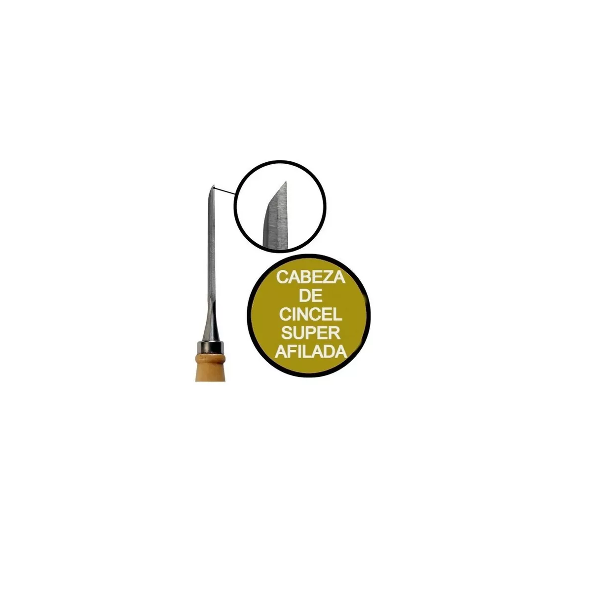 Cincel Formon Juego Madera Gubia Carpintero Tallado 12 pzs Marron/Plata .