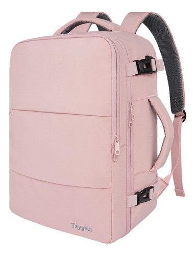 Mochila De Viaje Para Mujer, Aprobado Por Avión 10kg, rosa