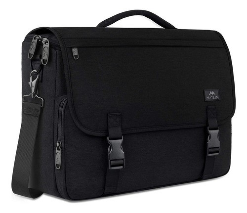 Maletin Portafolio Crossbody Para Laptop 15.6 Pulgada Hombre negro.