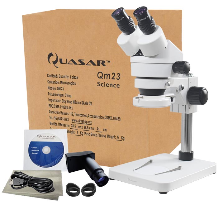 Quasar Microscopio Quasar Science Qm23 Estereo 7-45x Zoom.