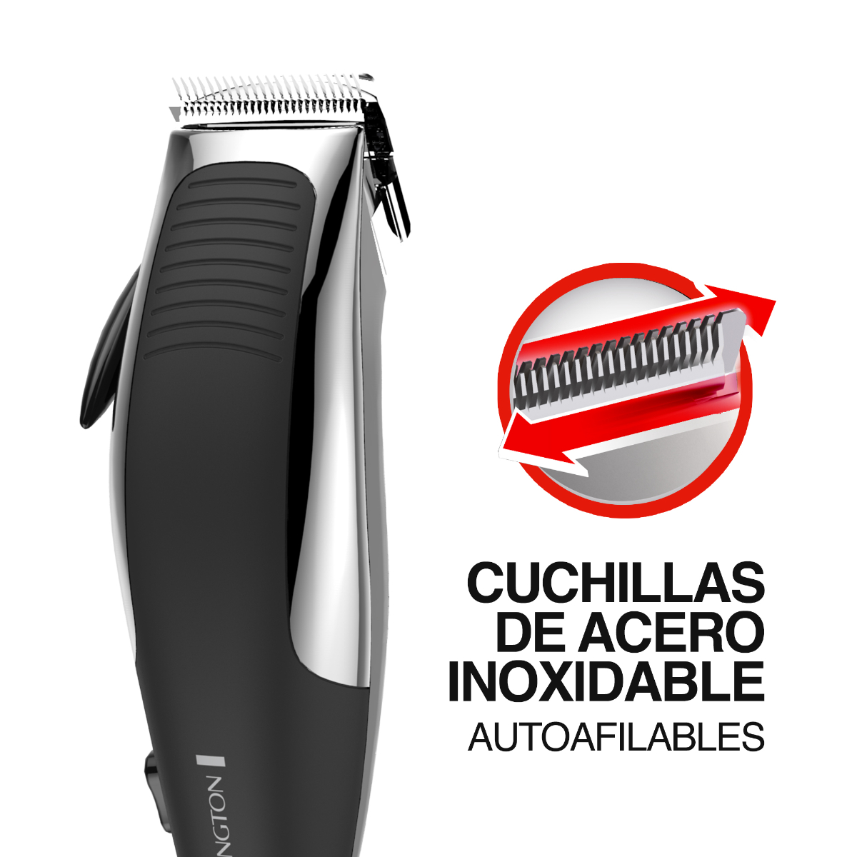Kit Cortador De Cabello Remington HC1080-MB06-F de 12 Piezas Con Estuche.