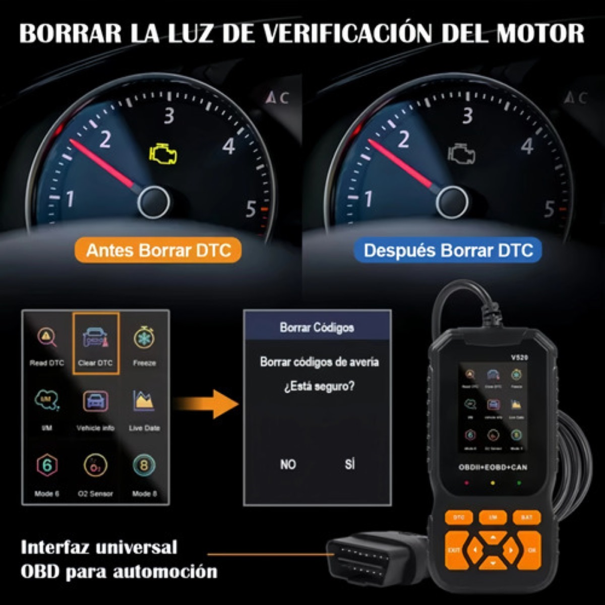 Obd2 Profesional Scanner Para Auto 35901 Códigos Avería