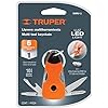 A Truper NAMU-LL, Multiherramienta con led, tipo llavero, 6 funciones.