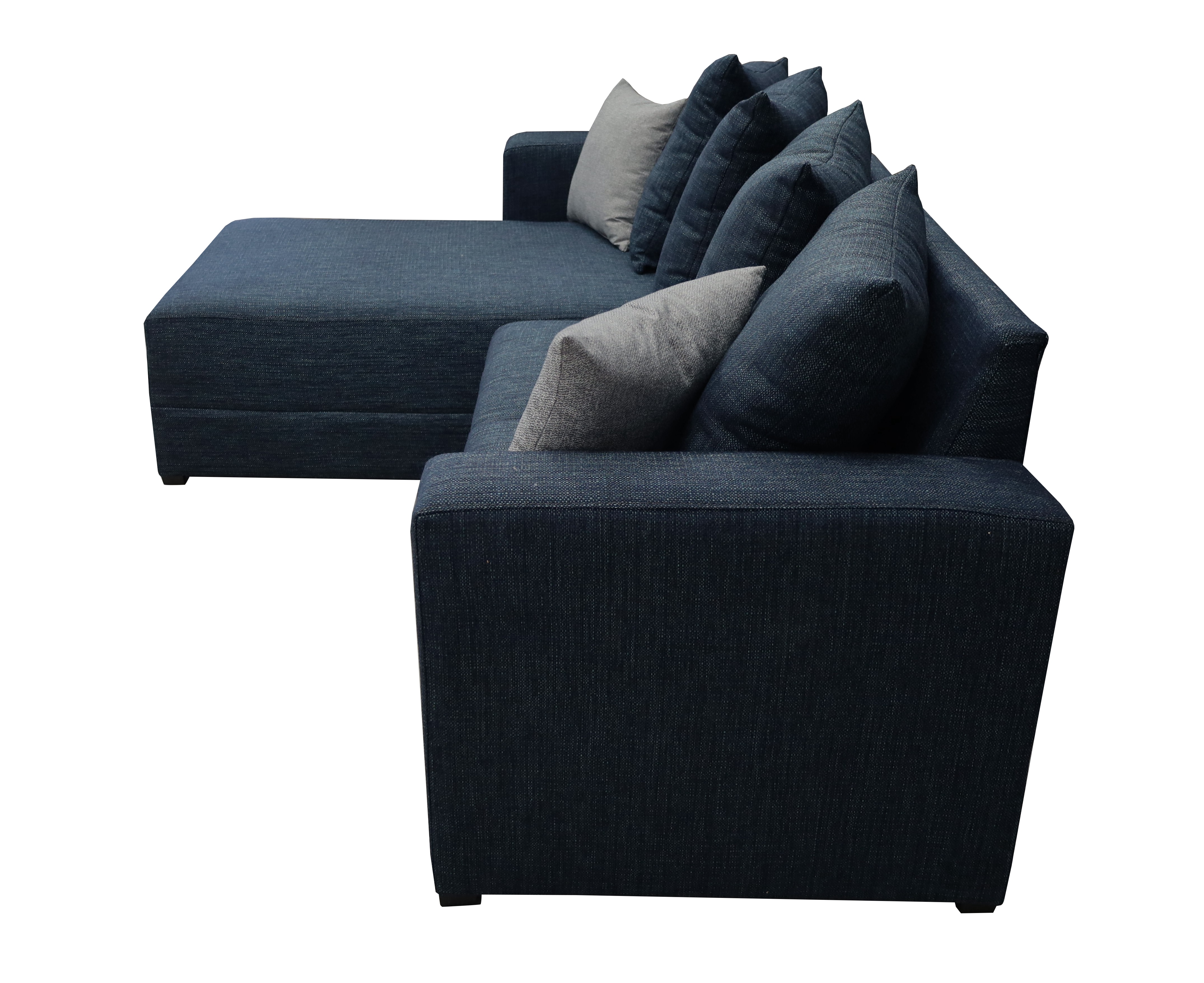 Sala Esquinera Lombar Azul 220x160 cm Tela lino nacional El Bazar Store.