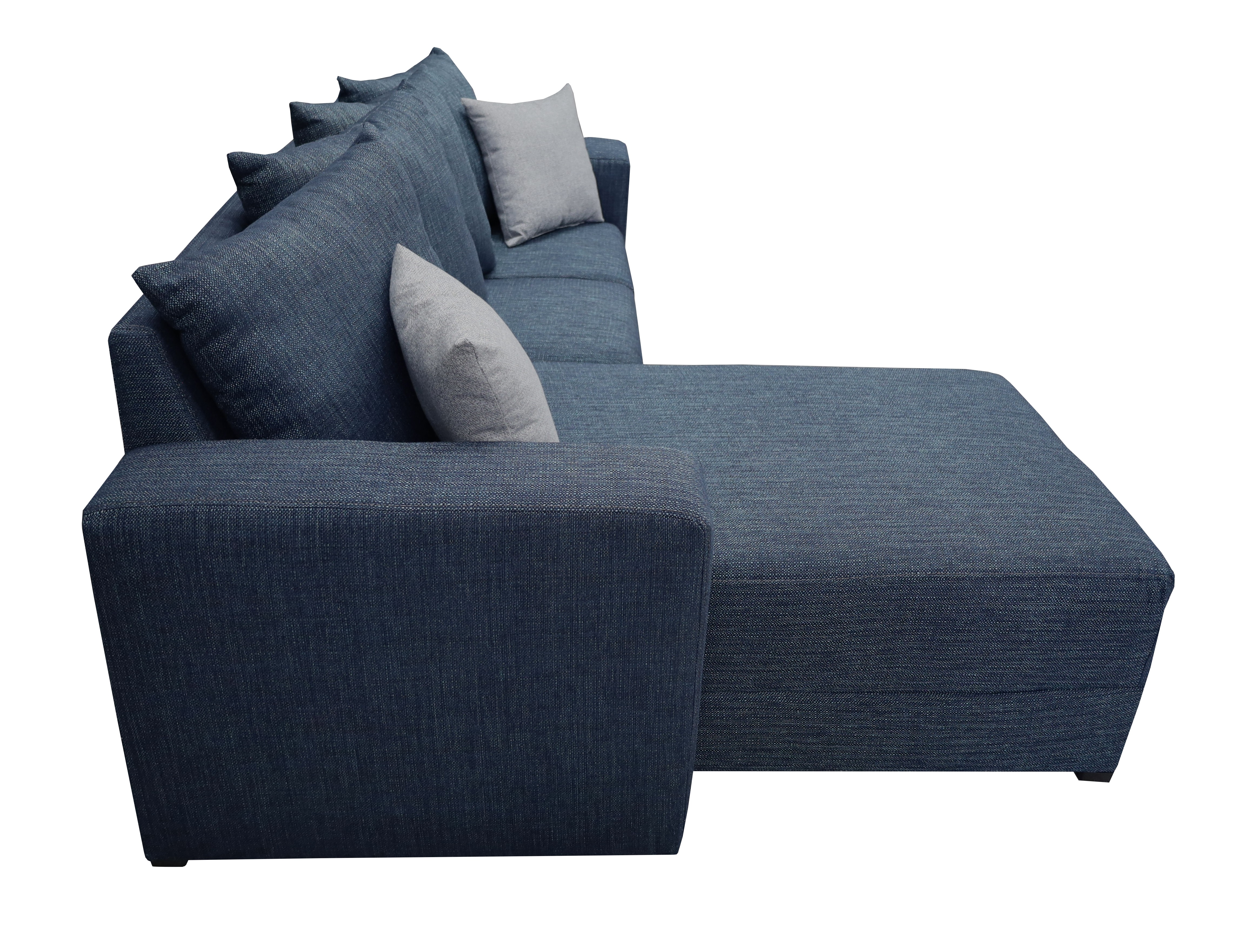 Sala Esquinera Lombar Azul 220x160 cm Tela lino nacional El Bazar Store.