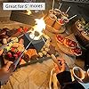 Mavalzy - Chimenea de mesa para fogatas de mesa con alcohol, mini chimenea sin humo para interiores y exteriores, portátil, para fogatas de hormigón.