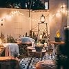 Mavalzy - Chimenea de mesa para fogatas de mesa con alcohol, mini chimenea sin humo para interiores y exteriores, portátil, para fogatas de hormigón.