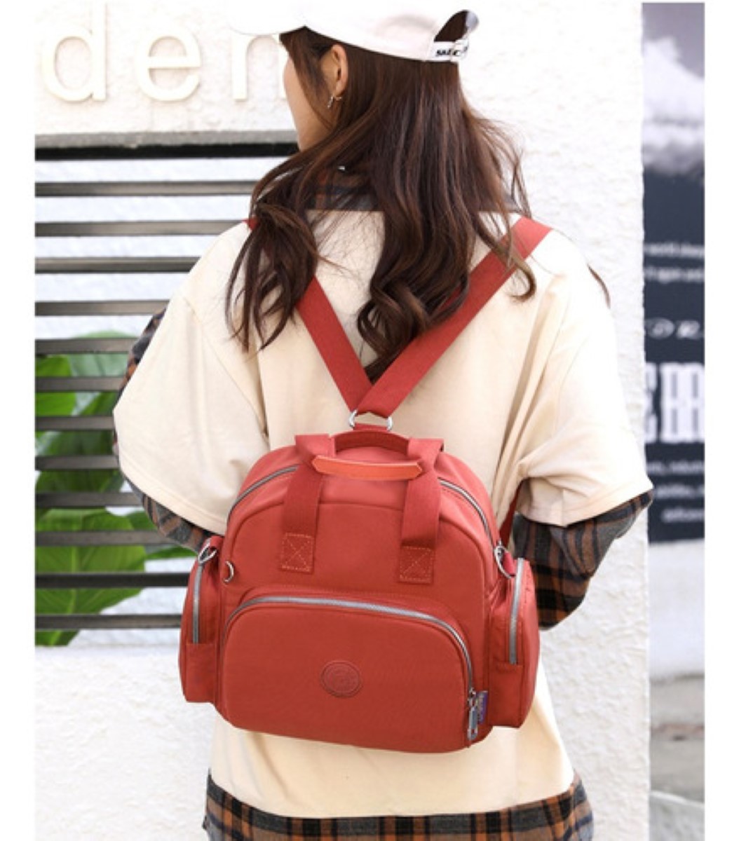 "Mochila De Moda Para Mujer Bolsas De Hombro Naranja ".