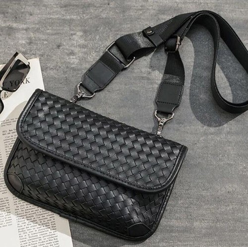 Bandolera De Cuero Para Hombre Bolso Crossbody Lujo Moderno.